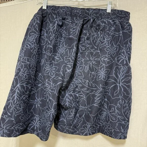 Croft & Barrow Mens Navy Blue Swim Trunks Shorts 2XL NWT Floral Mesh Lined Pocke - Picture 4 of 7